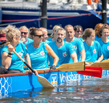 Pommersche Diakonie Allstars erstmalig beim Greifswalder Drachenbootfest